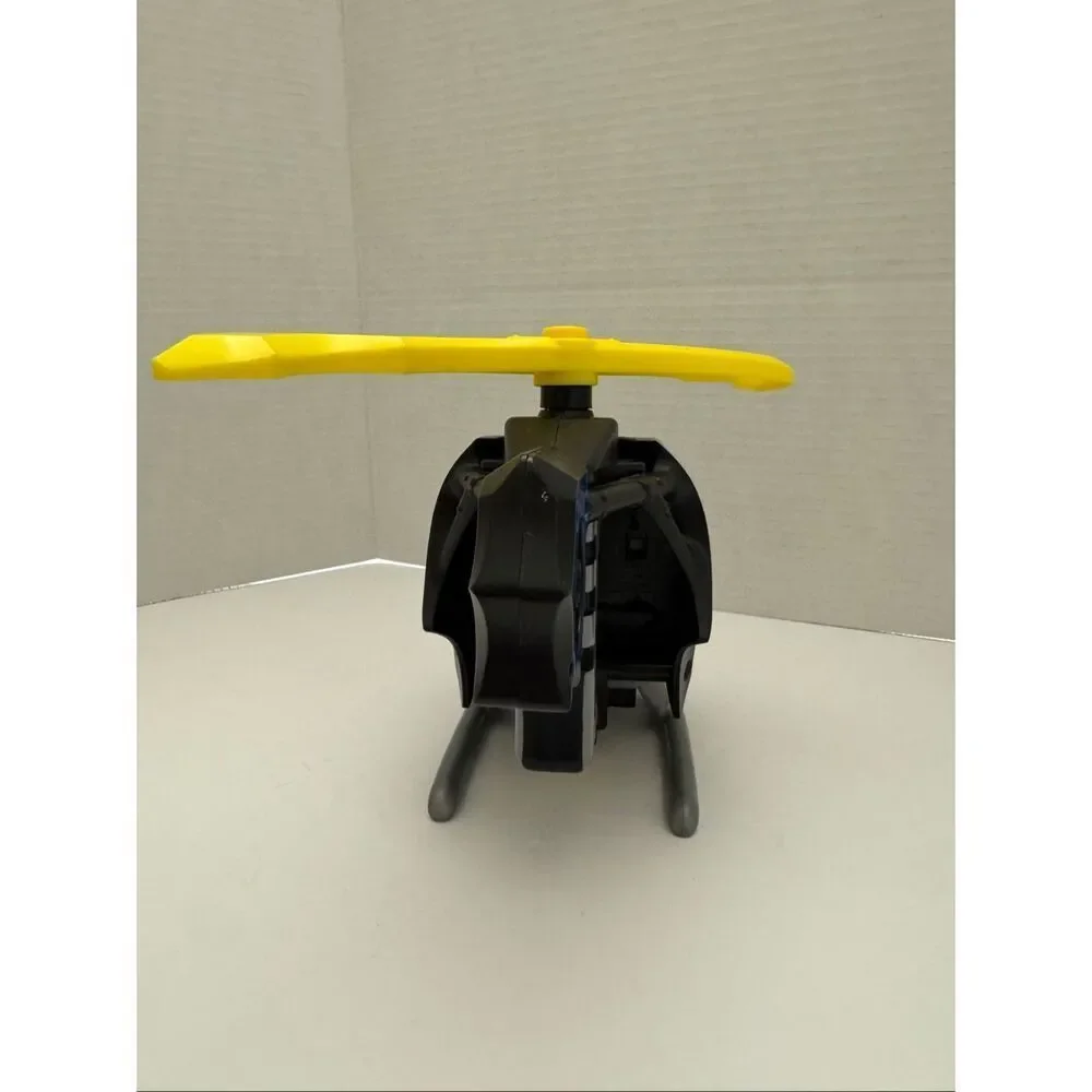 Imaginext DC Super Friends BATCOPTER Helicopter 3 Batman Figures 2 Batbot Discs
